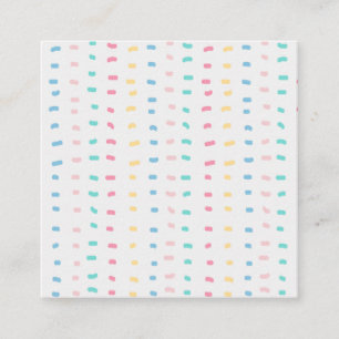 Tarjeta De Visita Cuadrada Líneas de patrón