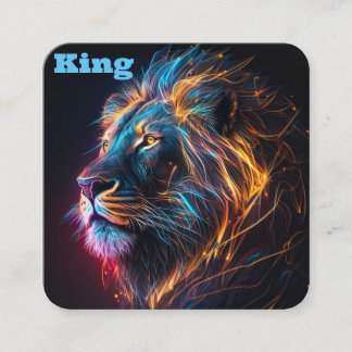 Tarjeta De Visita Cuadrada Lion King