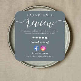 Tarjeta De Visita Cuadrada Logo De Instagram De Facebook Nos Deja Una Marina 