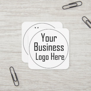 Tarjeta De Visita Cuadrada Logo de su empresa