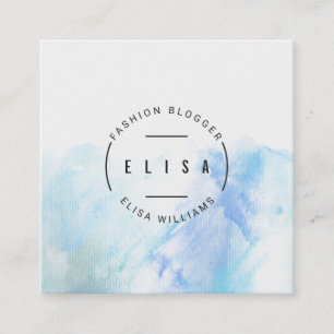 Tarjeta De Visita Cuadrada Logo Design Moda Blogger Designer Boutique