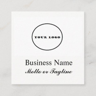 Tarjeta De Visita Cuadrada logotipo cuadrado moderno añadir mi logotipo tarje