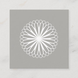 Tarjeta De Visita Cuadrada Logotipo de diseño moderno para peluquero