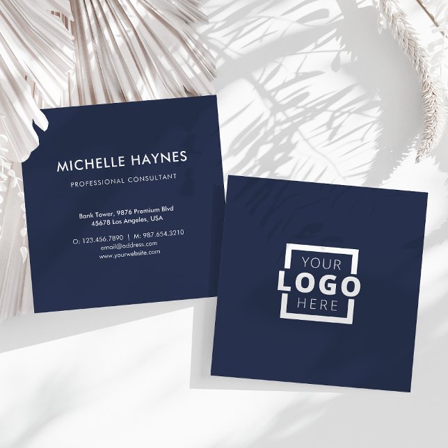 Tarjeta De Visita Cuadrada Logotipo de la empresa personalizado (Subido por el creador)