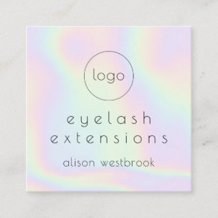 Tarjeta De Visita Cuadrada Logotipo de las extensiones del personalizado del 