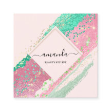 Logotipo de maquillaje de belleza profesional Rosa