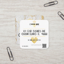 Tarjeta De Visita Cuadrada Logotipo de negocio pequeño HEART personalizado Gr