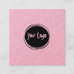 Tarjeta De Visita Cuadrada Logotipo de personalizado