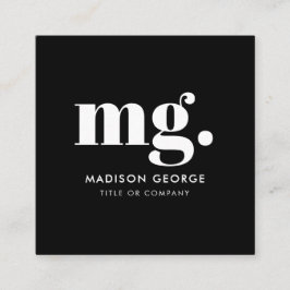 Tarjeta De Visita Cuadrada Logotipo de personalizado Código QR para medios so