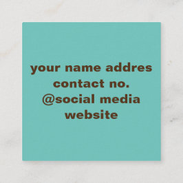 Tarjeta De Visita Cuadrada logotipo de personalizado empresarial nombre tarje