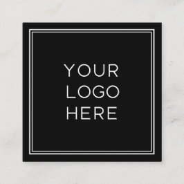 Tarjeta De Visita Cuadrada Logotipo de Personalizado profesional| Sencillo y 