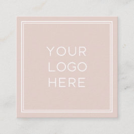 Tarjeta De Visita Cuadrada Logotipo de Personalizado profesional| Sencillo y 