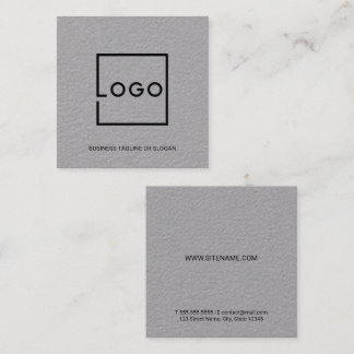 Tarjeta De Visita Cuadrada Logotipo Empresarial Personalizado Profesional