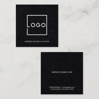 Tarjeta De Visita Cuadrada Logotipo Empresarial Personalizado Profesional