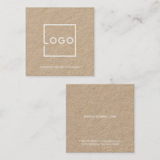Tarjeta De Visita Cuadrada Logotipo empresarial personalizado profesional
