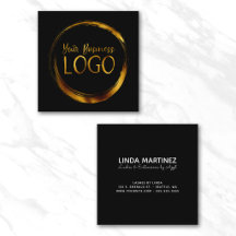 Logotipo Empresarial Redondo en Promoción Negra