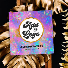 Tarjeta De Visita Cuadrada Logotipo moderno abstracto de piedra preciosa de o