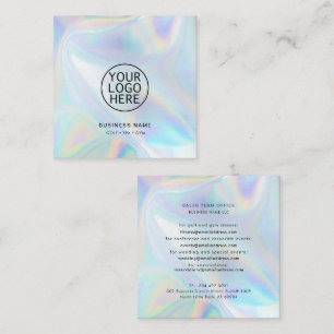 Tarjeta De Visita Cuadrada Logotipo moderno de la empresa Personalizado Minim