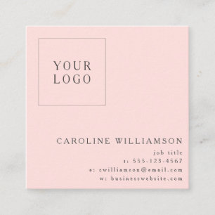 Tarjeta De Visita Cuadrada Logotipo profesional cuadrado minimalista moderno 
