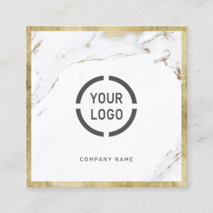 Tarjeta De Visita Cuadrada Logotipo profesional de la empresa personalizado d