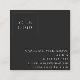 Tarjeta De Visita Cuadrada Logotipo profesional Minimalista moderno simple ne
