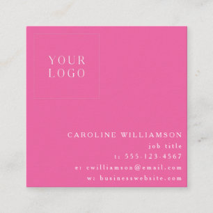 Tarjeta De Visita Cuadrada Logotipo profesional minimalista moderno simple ro