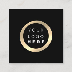 Tarjeta De Visita Cuadrada Logotipo profesional minimalista moderno VIP Elega
