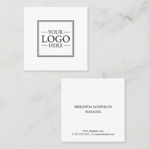 Tarjeta De Visita Cuadrada Logotipo profesional para Personalizados