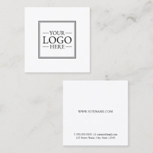 Tarjeta De Visita Cuadrada Logotipo profesional para Personalizados