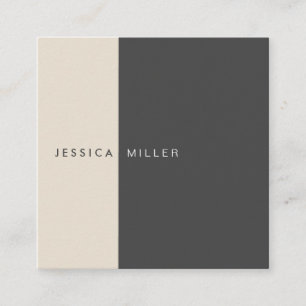 Tarjeta De Visita Cuadrada Los medios sociales clásicos de color gris oscuro 