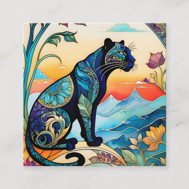 Tarjeta De Visita Cuadrada Los patrones de Zentangle son una hermosa forma de (Anverso)