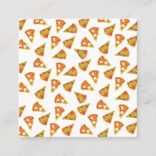 Tarjeta De Visita Cuadrada Love Pizza