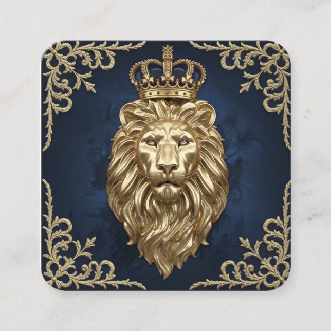 Tarjeta De Visita Cuadrada Lujo y sofisticación (Anverso)