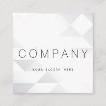 Tarjeta de visita cuadrada luminosa geométrica de