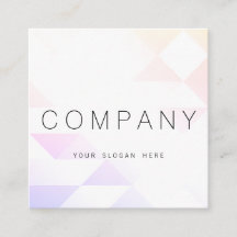 Tarjeta de visita cuadrada luminosa geométrica de