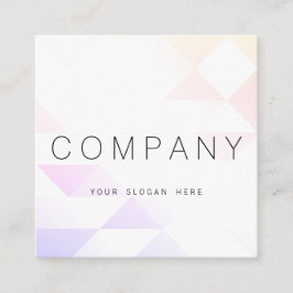 Tarjeta de visita cuadrada luminosa geométrica de
