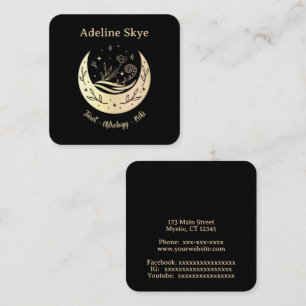 Tarjeta De Visita Cuadrada Luna celeste