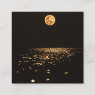 Tarjeta De Visita Cuadrada Luna Oscura