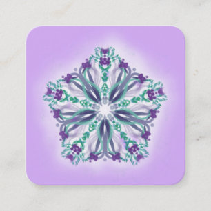 Tarjeta De Visita Cuadrada Luz curativa del curador de la energía de la yoga
