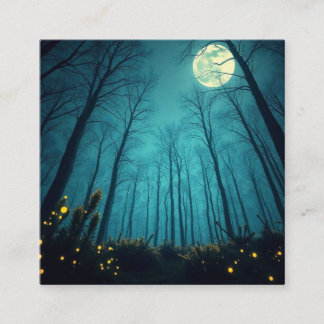 Tarjeta De Visita Cuadrada magia lunar