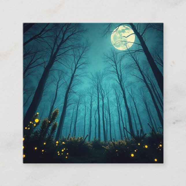 Tarjeta De Visita Cuadrada magia lunar (Anverso)