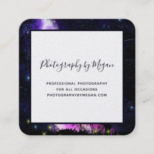 Tarjeta De Visita Cuadrada Magia Vía Láctea