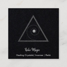 Tarjeta De Visita Cuadrada Mágica Reiki