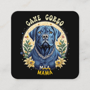Tarjeta De Visita Cuadrada Mamá Cane Corso