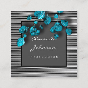 Tarjeta De Visita Cuadrada Maquillaje de planificación de eventos de artista