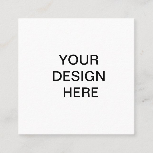 Tarjeta De Visita Cuadrada Marco de maquillaje, simulación de imágenes de cua (Anverso)