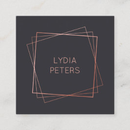 Tarjeta De Visita Cuadrada Marcos subiós oro