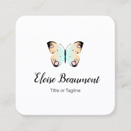 Tarjeta De Visita Cuadrada Mariposa de bonito