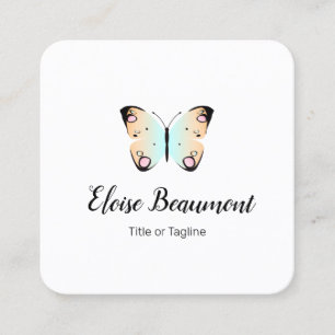 Tarjeta De Visita Cuadrada Mariposa de bonito