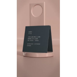 Tarjeta De Visita Cuadrada Mármol blanco con logotipo